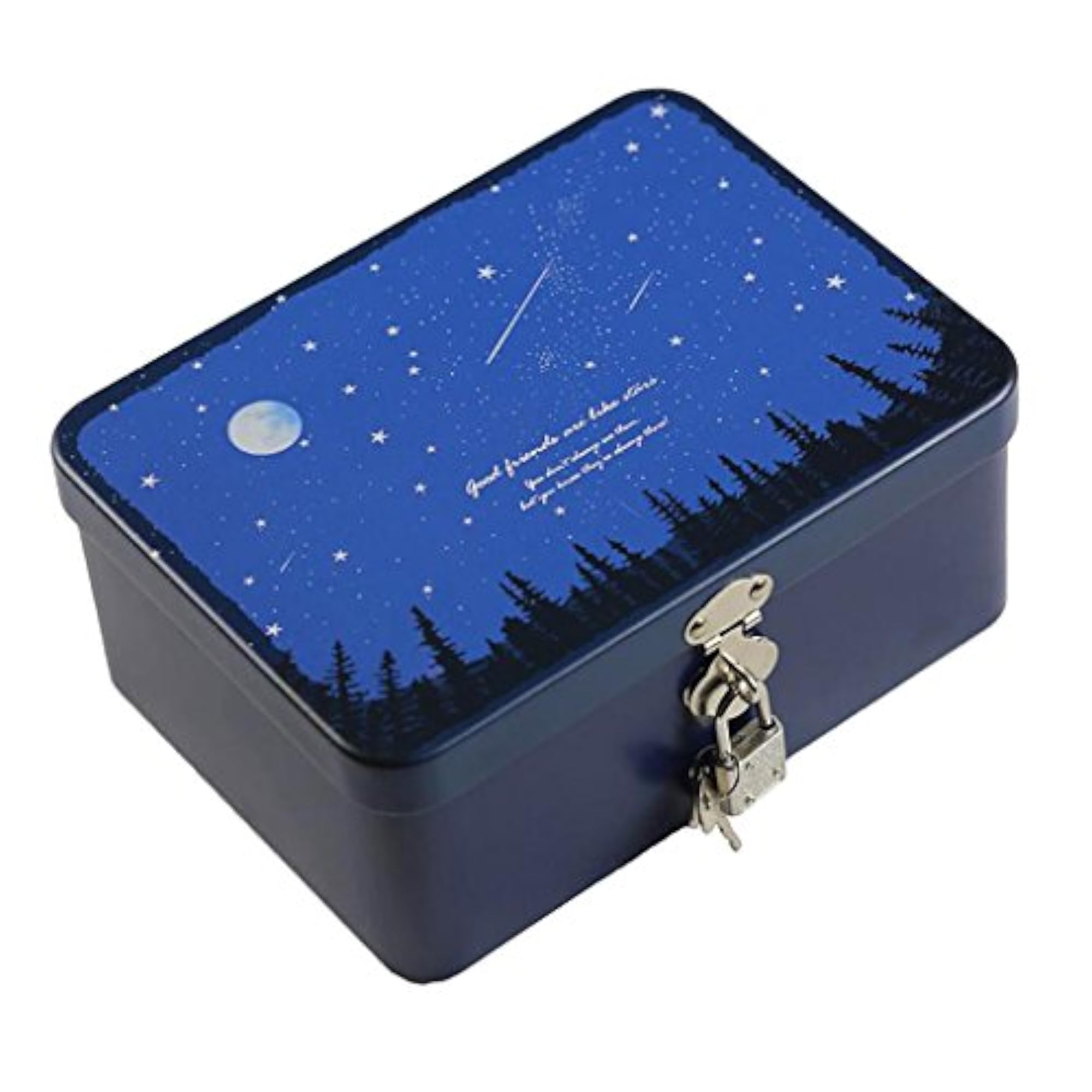 Locked Tinplate Metal Iron Storage Box